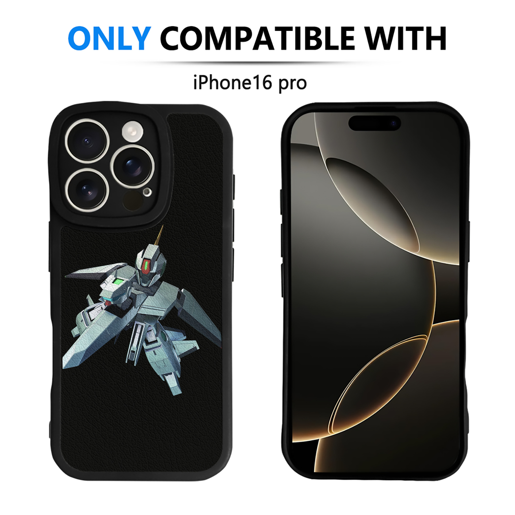 （画像用） 機動戦士ガンダム Mobile Suit Gundam 【iPhone 16シリーズ対応】シリコンスマホケース（レザー調） 材質：シリコン